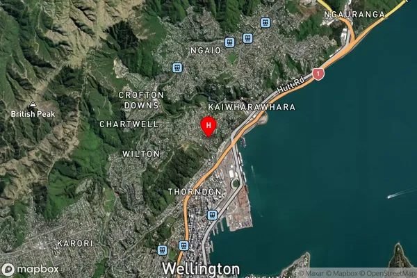 Wadestown,Wellington Satellite Map