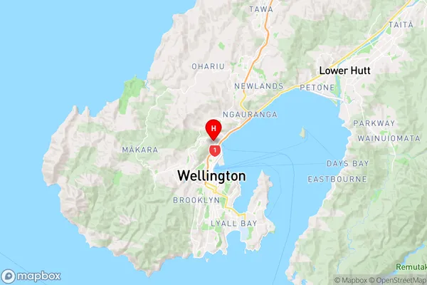 Wadestown,Wellington Region Map