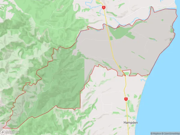 Waianakarua, Otago Polygon Area Map