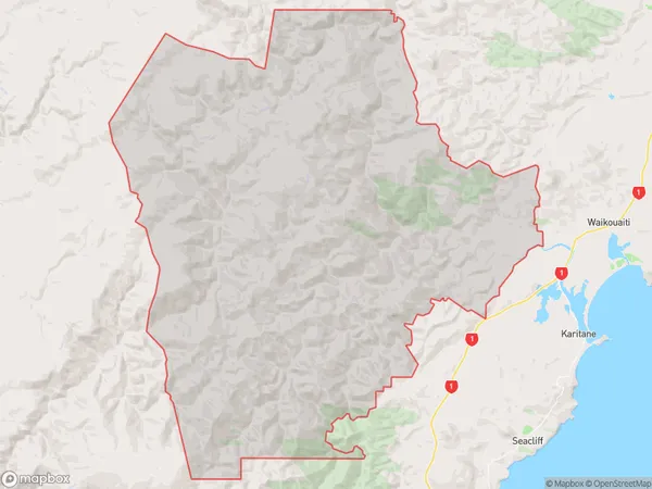 Bucklands Crossing, Otago Polygon Area Map