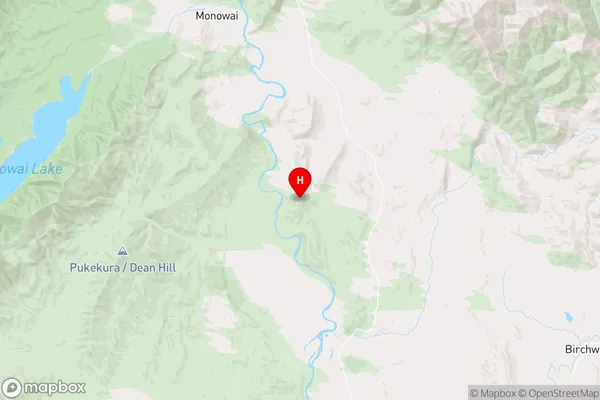 Waiau,Southland Region Map