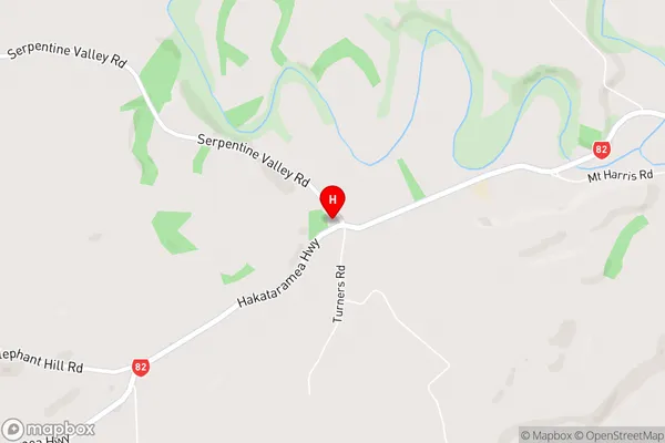 Waihao Downs,Canterbury Area Map