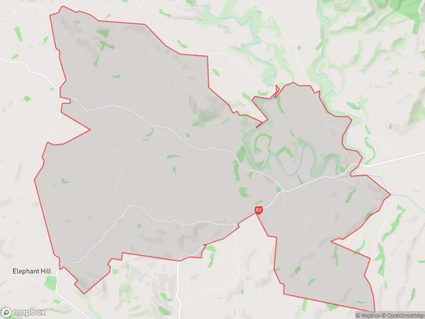 Waihao Downs, Canterbury Polygon Area Map