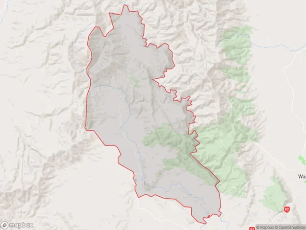 Waihaorunga, Canterbury Polygon Area Map