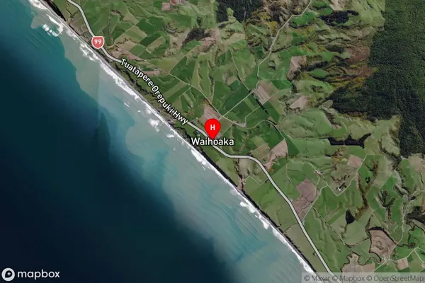 Waihoaka,Southland Satellite Map