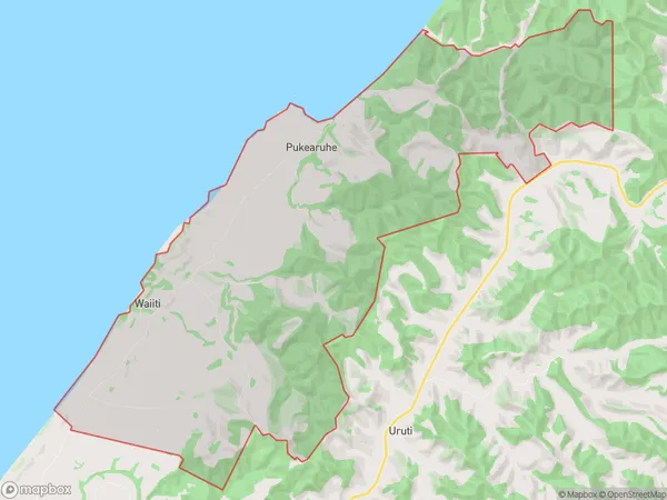 Waiiti, Taranaki Polygon Area Map