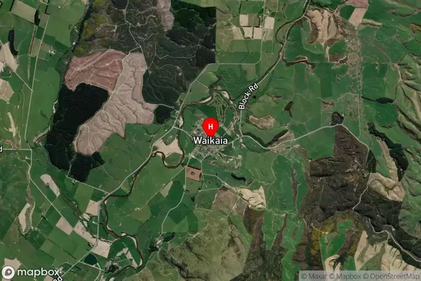 Waikaia,Southland Satellite Map