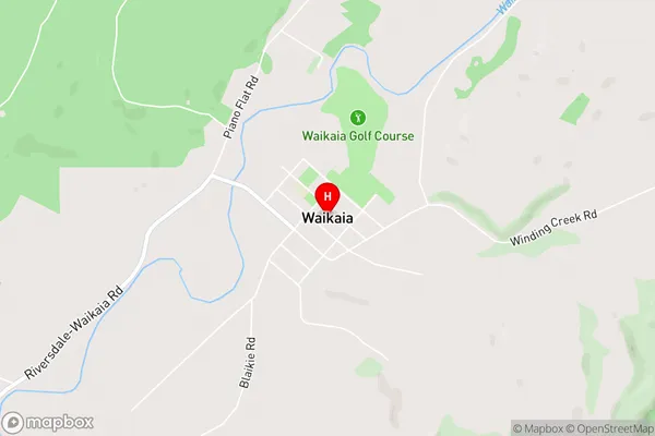 Waikaia,Southland Area Map