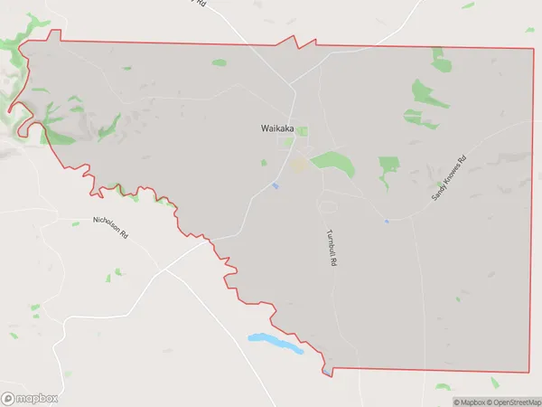 Waikaka, Southland Polygon Area Map