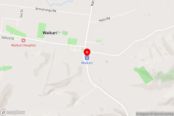 Waikari,Canterbury Area Map