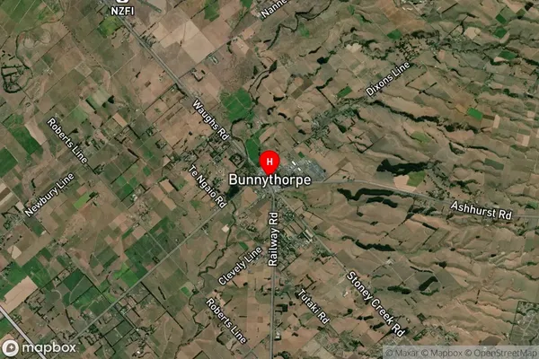 Bunnythorpe,Manawatu-Wanganui Satellite Map