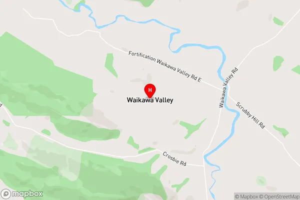 Waikawa Valley,Southland Area Map