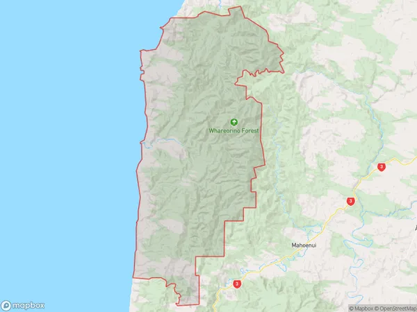 Waikawau, Waikato Polygon Area Map