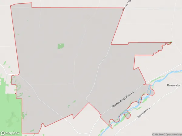 Waikoura, Southland Polygon Area Map