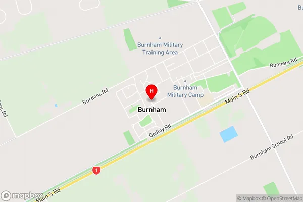 Burnham,Canterbury Area Map