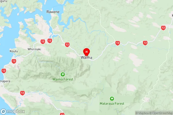 Waima,Northland Region Map