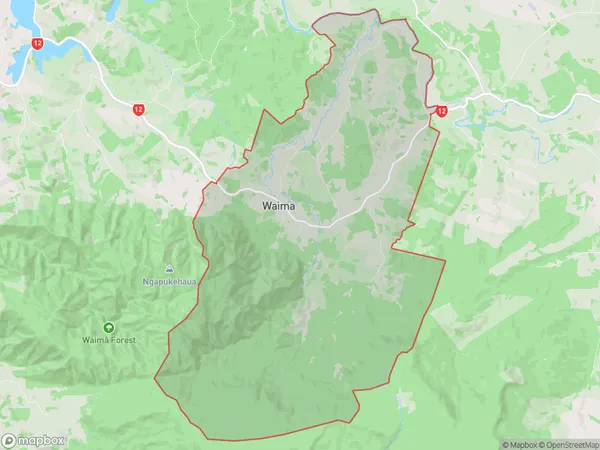 Waima, Northland Polygon Area Map