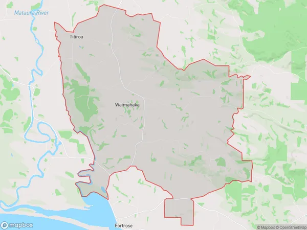 Waimahaka, Southland Polygon Area Map