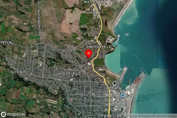 Waimataitai,Canterbury Satellite Map