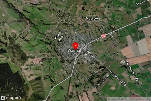 Waimate,Canterbury Satellite Map