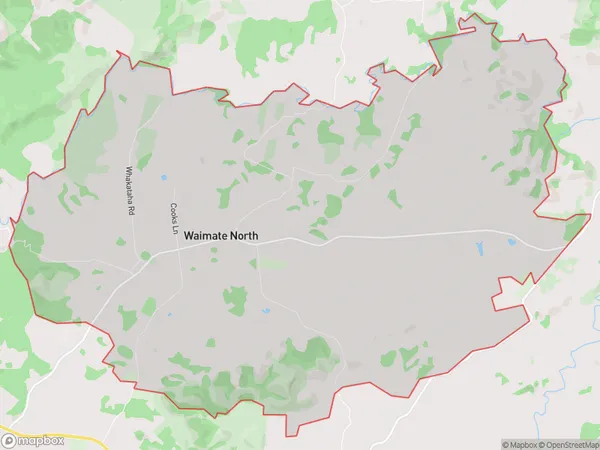 Waimate North, Northland Polygon Area Map