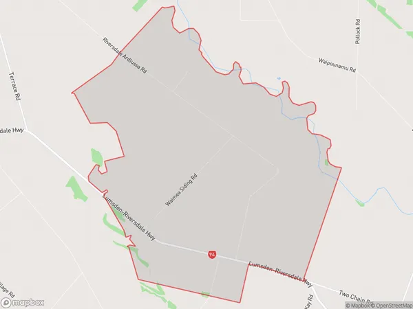 Waimea, Otago Polygon Area Map