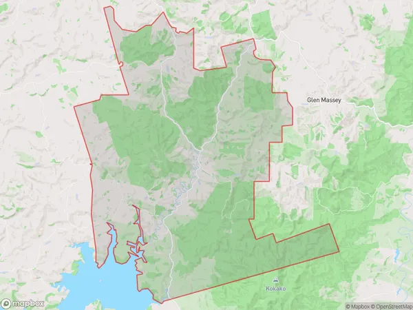 Waingaro, Waikato Polygon Area Map