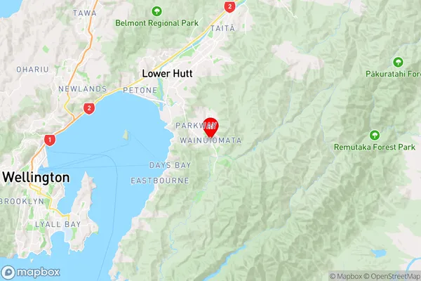 Wainuiomata,Wellington Region Map