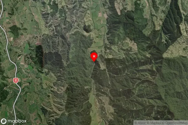 Waiotahe Valley,Bay of Plenty Satellite Map