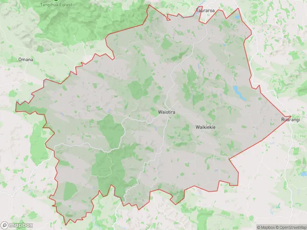 Waiotira, Northland Polygon Area Map