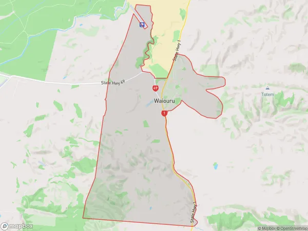 Waiouru, Manawatu-Wanganui Polygon Area Map