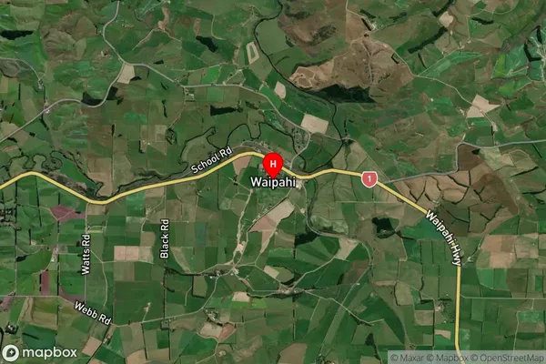 Waipahi,Otago Satellite Map