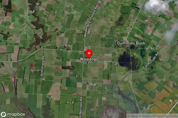 Waipango,Southland Satellite Map