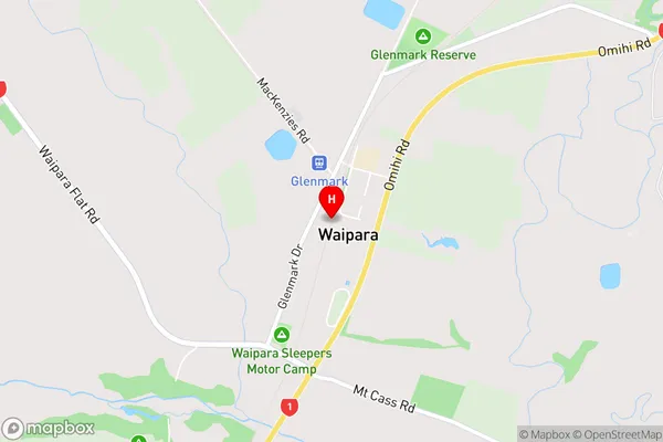 Waipara,Canterbury Area Map