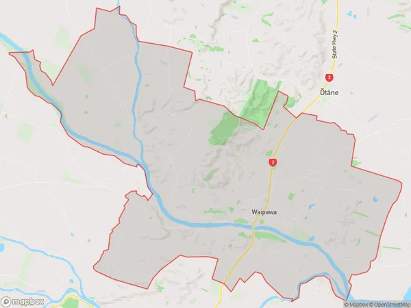 ZipCode 5782 Map for Waipawa