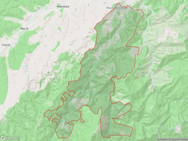 Wairoa Valley, Tasman Polygon Area Map