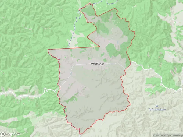 Waitaanga, Manawatu-Wanganui Polygon Area Map