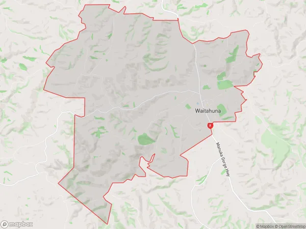 ZipCode 9593 Map for Waitahuna