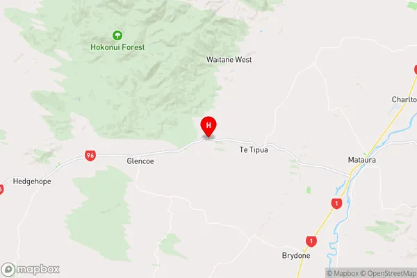 Waitane,Southland Region Map