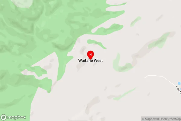 Waitane West,Southland Area Map