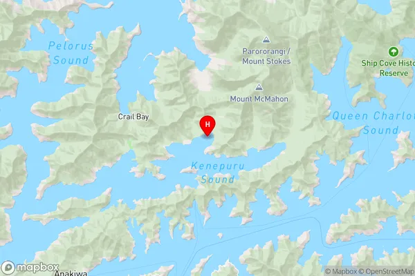 Waitaria Bay,Marlborough Region Map