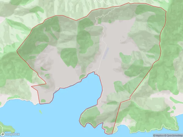 Waitaria Bay, Marlborough Polygon Area Map