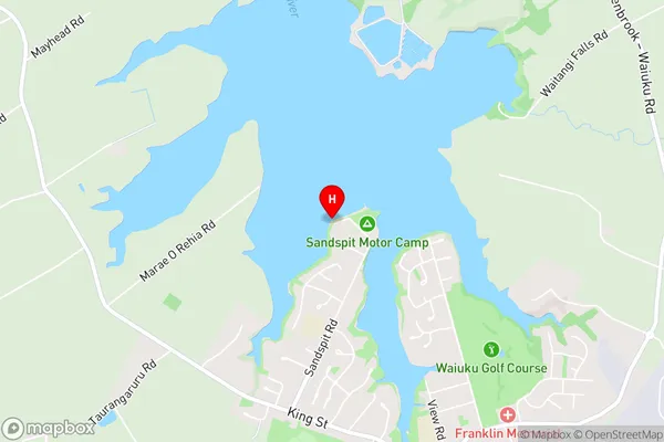 Waiuku,Auckland Area Map