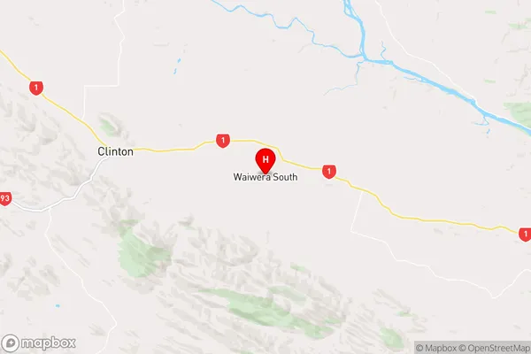 Waiwera South,Otago Region Map