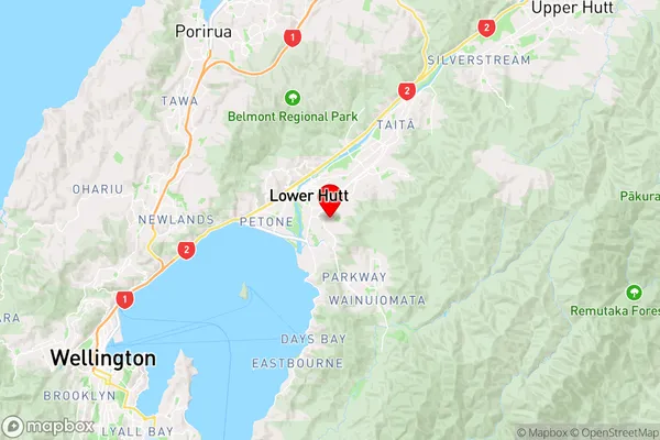 Waiwhetu,Wellington Region Map