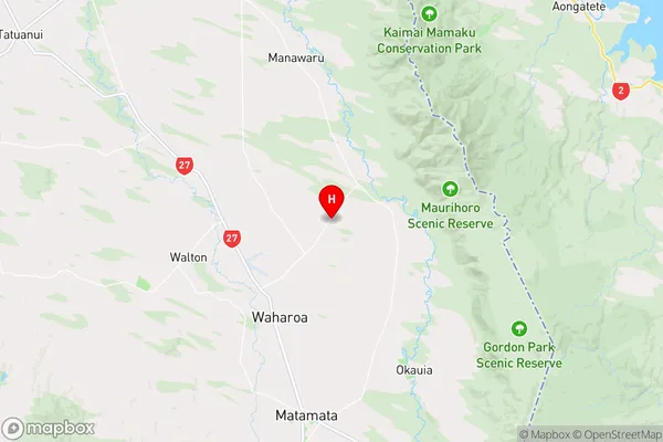 Wardville,Waikato Region Map