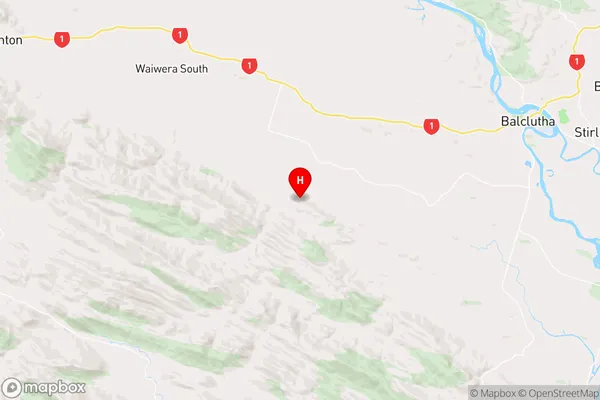 Warepa,Otago Region Map