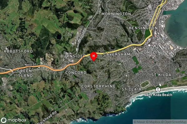 Calton Hill,Otago Satellite Map