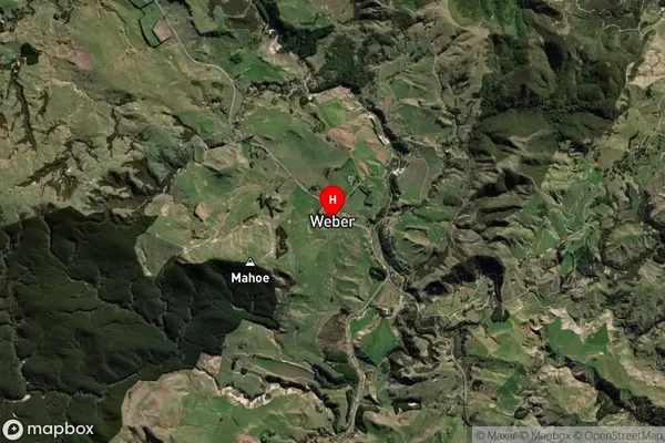 Weber,Manawatu-Wanganui Satellite Map