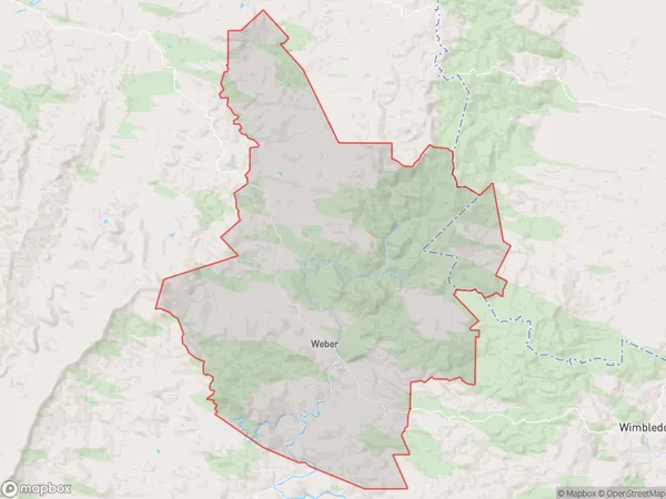 Weber, Manawatu-Wanganui Polygon Area Map